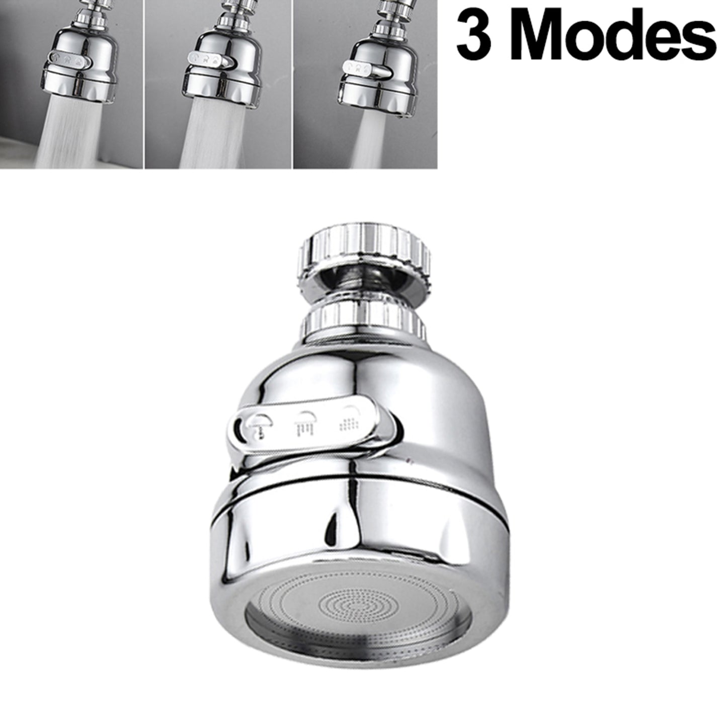 Robinet Rotatif et adaptable - Mousseur et économiseur d'eau - Plusieurs modes de pression